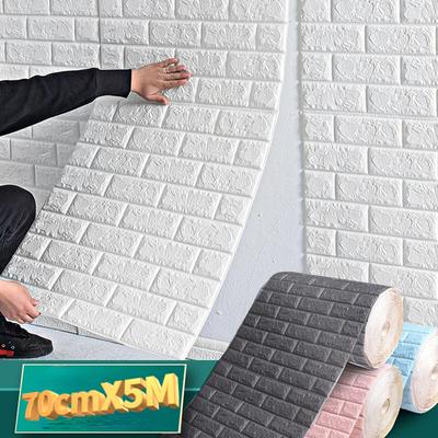 3D самоклеящиеся обои, непрерывные водонепроницаемые наклейки на кирпичную стену, гостиная, спальня, детская комната, украшение для дома