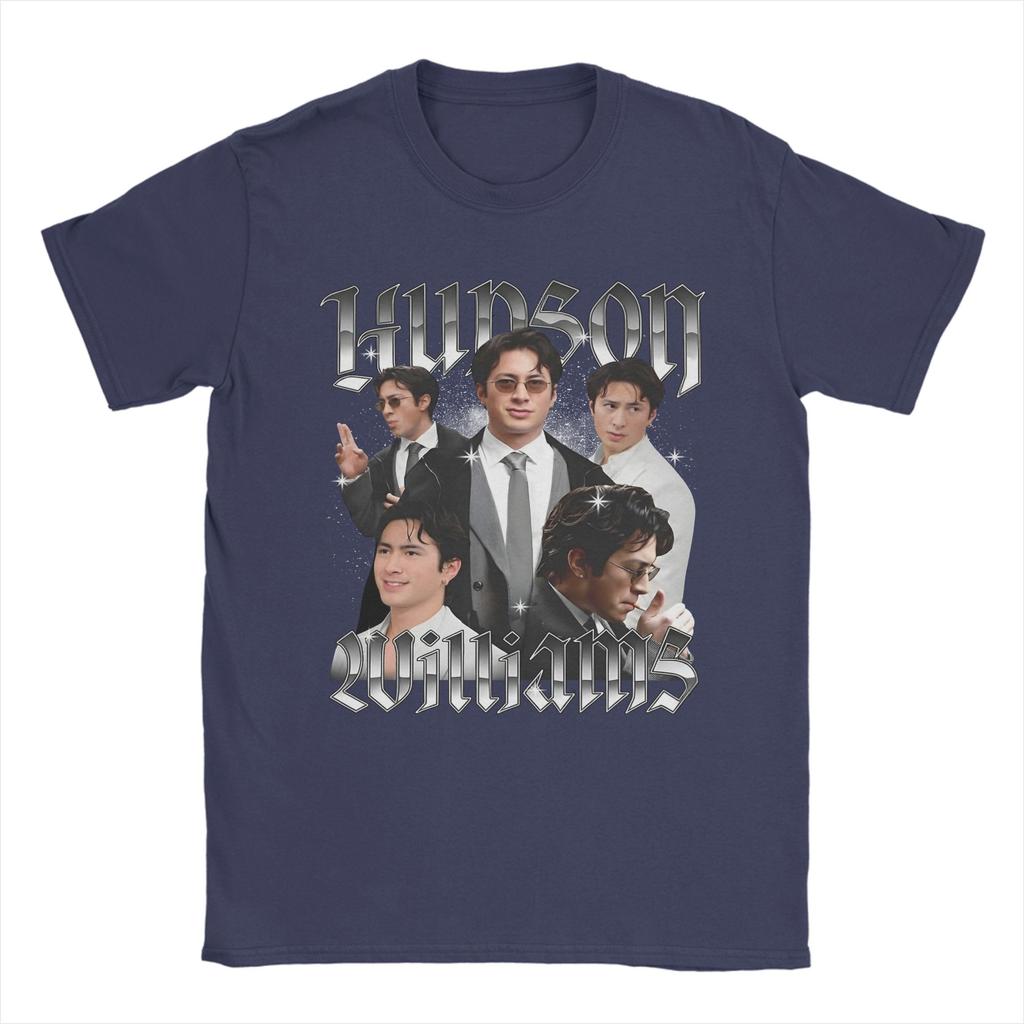 2026 Women Unisex Hudson Williams TShirts for Unisex Novelty Tee Shirt Round Collar Short Sleeve T Shirts Classic Clothing