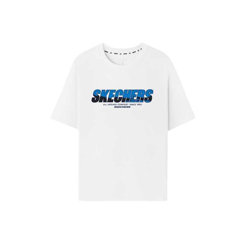 Skechers Дышащая однотонная футболка с круглым вырезом для мужчин L126M023-0019 S