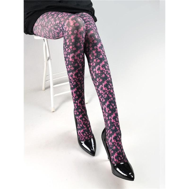 Jarné Letné Tenké Pančuchové Nohavice s Kvetinovou Potlačou Všestranné Pančuchy so Vzorom Motýľov Dámske Pančuchové Nohavice Pančuchový Tovar Proti Zatrhnutiu