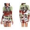 European And American Halloween Sexy Tights Gala Party Women'S Clothing, Long Sleeve Dresses