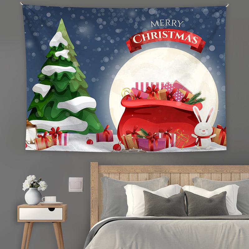 Weihnachtstapisserie Außenhandel Grenzüberschreitendes Weihnachtshintergrundtuch Weihnachtsmann-Hängetuch