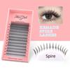 2025 New Trend 3D Laser Printed Premade Anime Eyelash Extensions Soft Comic Spire Lashes Fluffy Chunky Spikes Lashes