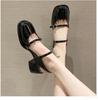 Fashionable Versatile Non-slip Round Toe Sandals Ladies Casual Minimalist Comfort Summer Shoes Elegant Solid Color Single Shoes
