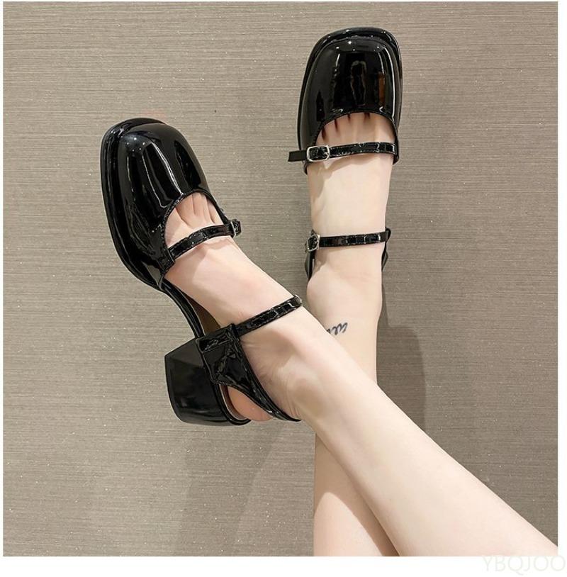 Fashionable Versatile Non-slip Round Toe Sandals Ladies Casual Minimalist Comfort Summer Shoes Elegant Solid Color Single Shoes