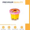 Strawberry Pudding Feeding Toy Play Set Waterproof Pretend Kitchen Dessert Playset Toy Play Food Strawberry Pudding for Birthday