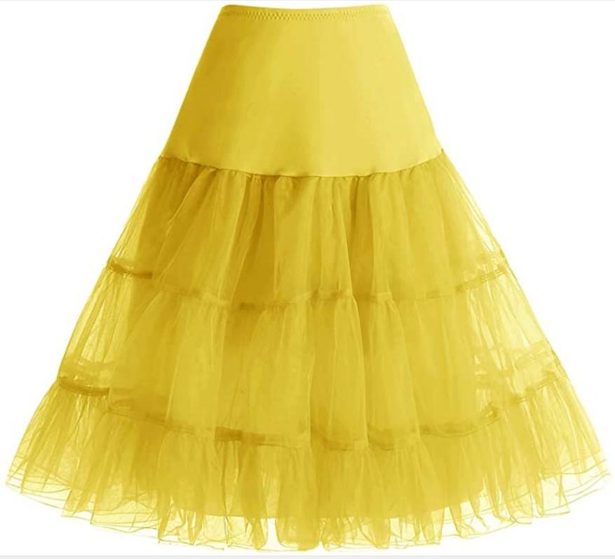 Vintage Boneless Wedding Dress Mesh Skirt Colorful Underskirt Tutu Skirt Wedding Stage Performance Skirt Theme Dress