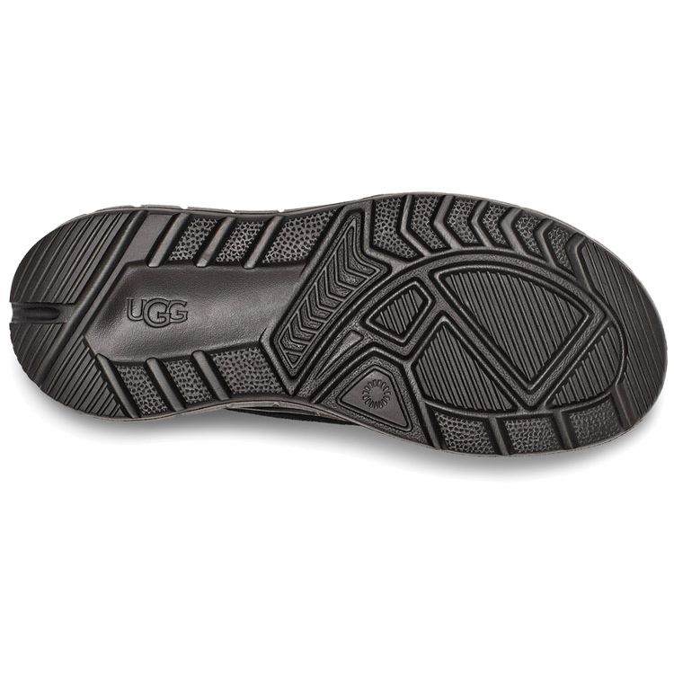 UGG Westsider Slide Leather Soft Sole Comfortable Flat Slide Sandals Women Slippers Black 1118135-BLKS
