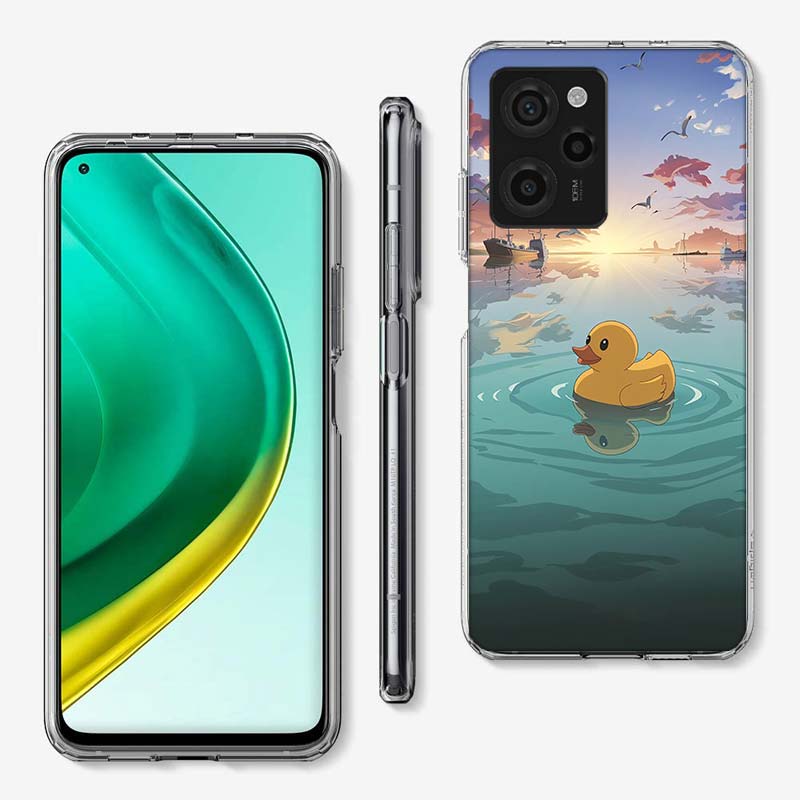 Rubber Ducks Floating in the Swimming Pool Cover Phone Case For Xiaomi Poco M8 M7 M6 M4 M3 X7 X6 X4 Pro F7 Ultra M5S Mi 14 14T 1