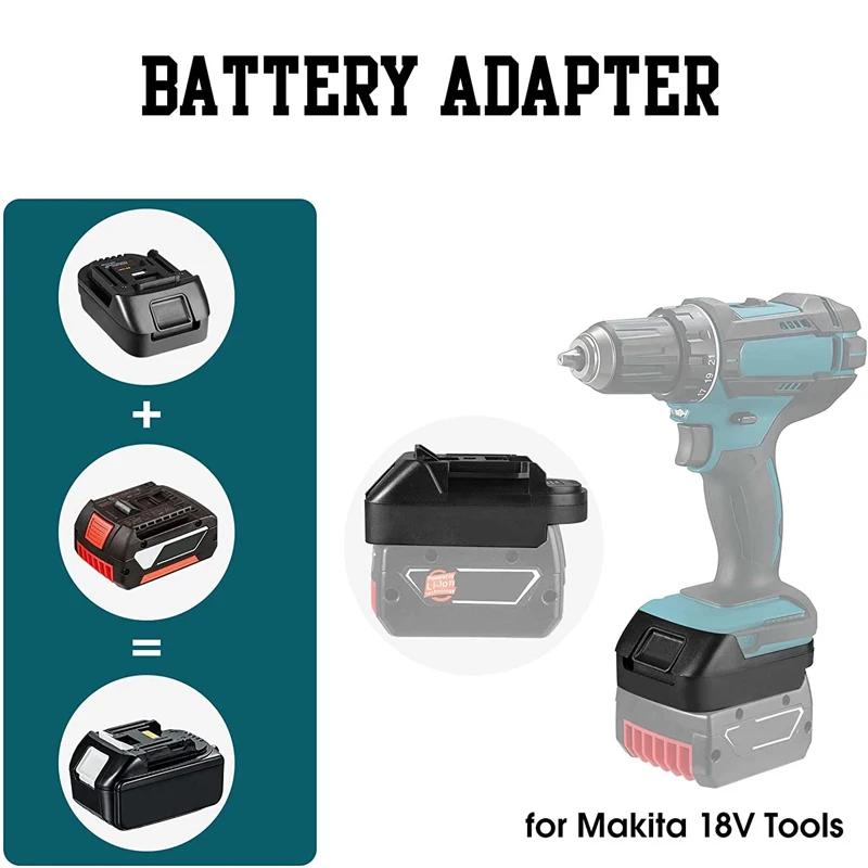 1/2Pcs BS18MT Battery Converter For Bosch 18V Li-ion Battery Converted To For Makita 18V Power Tool With USB Adapter