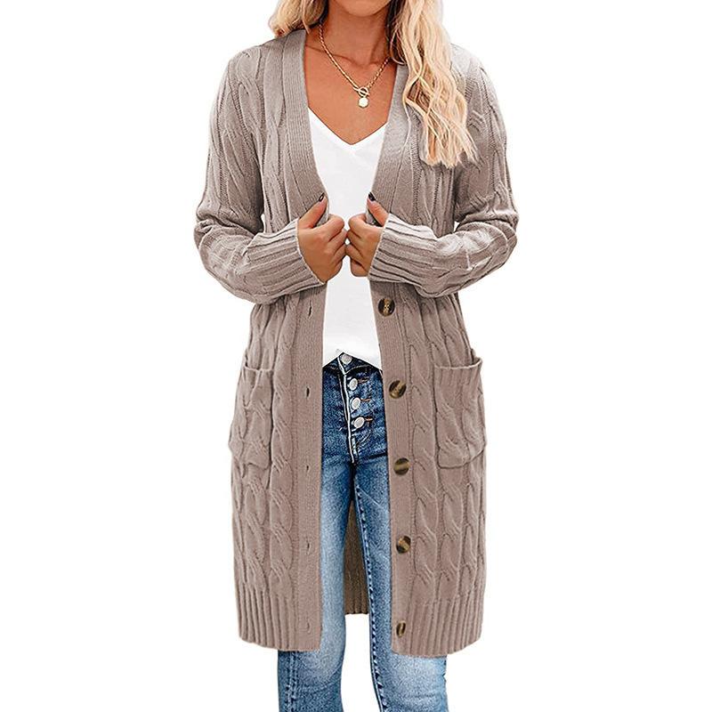 INDFS Women's Fashion Casual Fall Winter Solid Color Print Long Sleeve Sweaters
