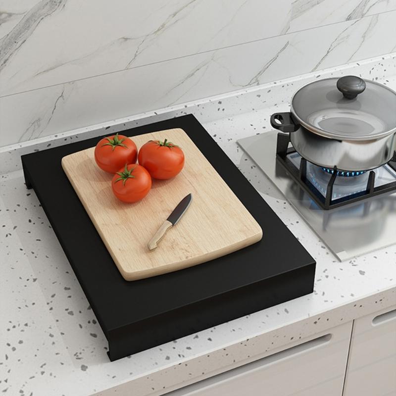 Moderne Herdplatten-Schutzfolie Feuerfestes Design Verdeckt Brenner Verformungsbeständig unter hohen Temperaturen Für Küche