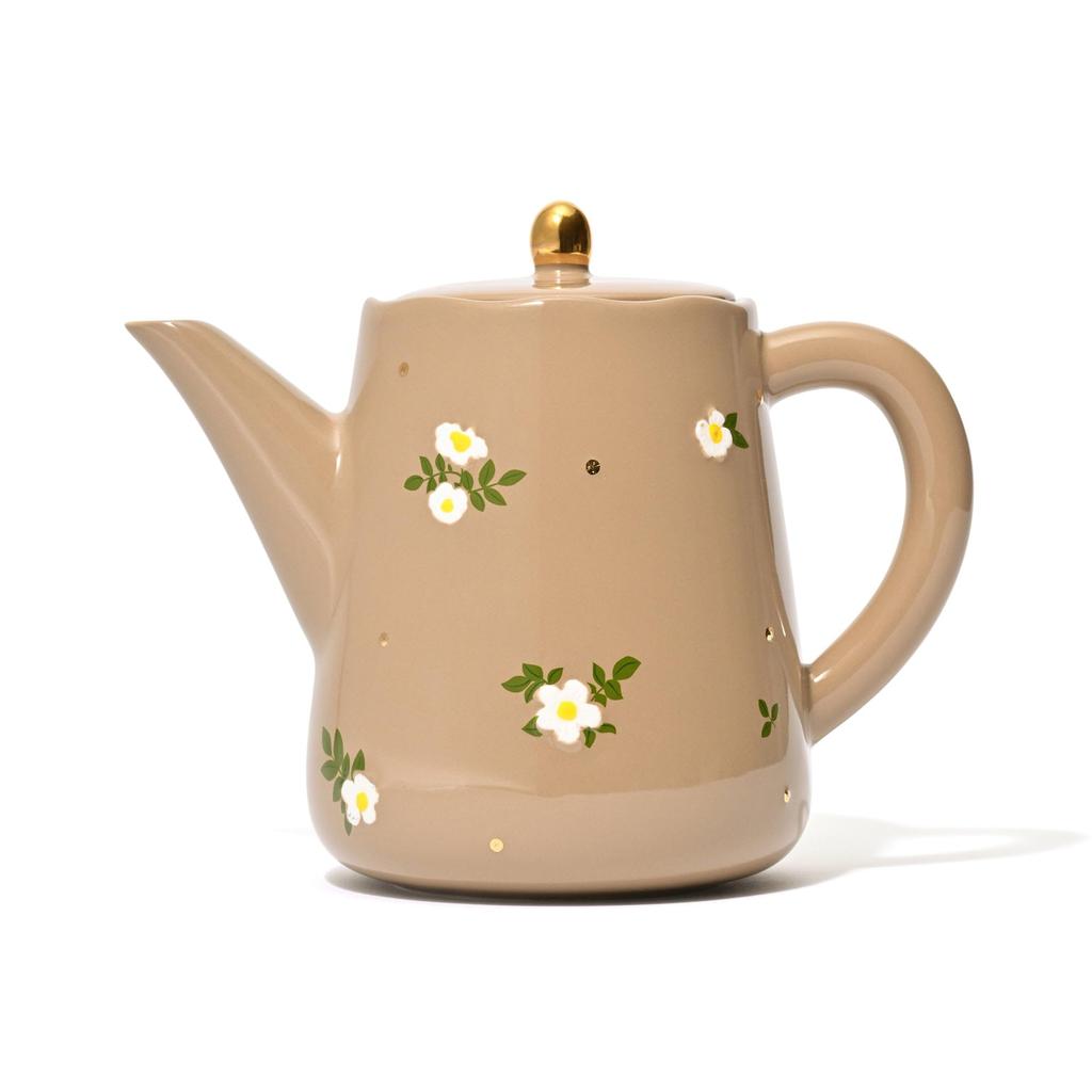 Francfranc Fleuron Teapot, Brown