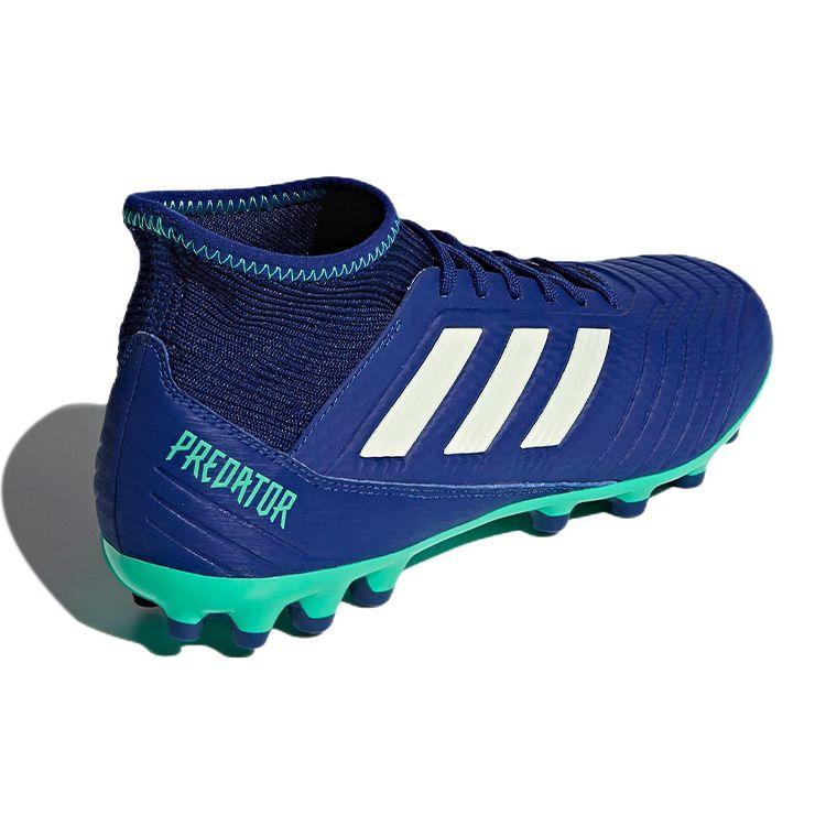 Adidas Predator 18.3 Round Toe Lace-Up AG (Rubber Short Studs) Durable Soccer Shoes Men Soccer Shoes Blue CP9308