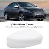 Side Mirror Cover Exterior Rearview Wing Mirror Housing Cap Unpainted White Replacement for Sentra 2012-2019 (without Turning Light Version) Right