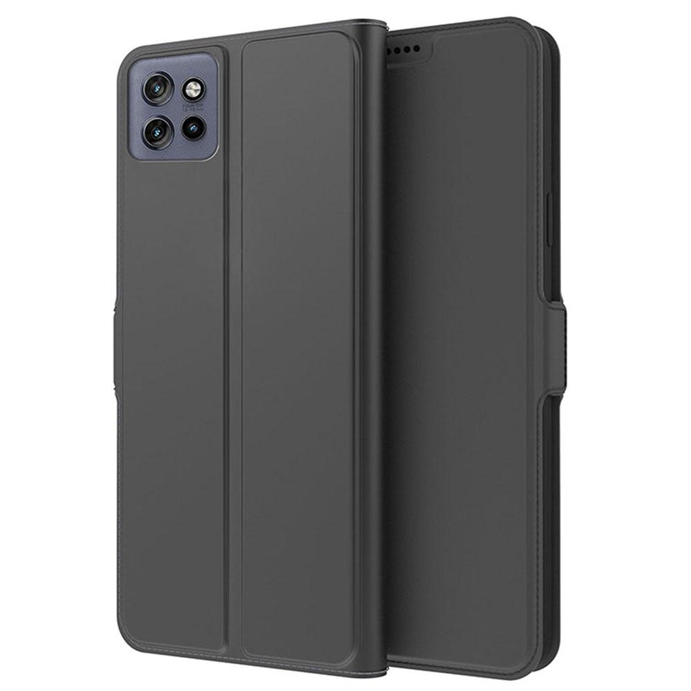 

For Motorola Edge 50 Neo 5G/Moto S50 5G/Thinkphone 25 5G Case Shockproof TPU Inner Shell Leather Phone Cover Card Slot Black