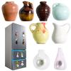 24 Style Mini Ceramics Vase Fridge Magnet DIY 3D Vase Creative Message Magnets Sticker for Air Conditioners Fridge Decorations