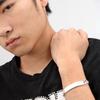 Italy Design Classic Mens 100% 925 Sterling Silver Curb Cuban Link Chain Bracelets Women Unisex Wrist Jewelry Lettering Gifts