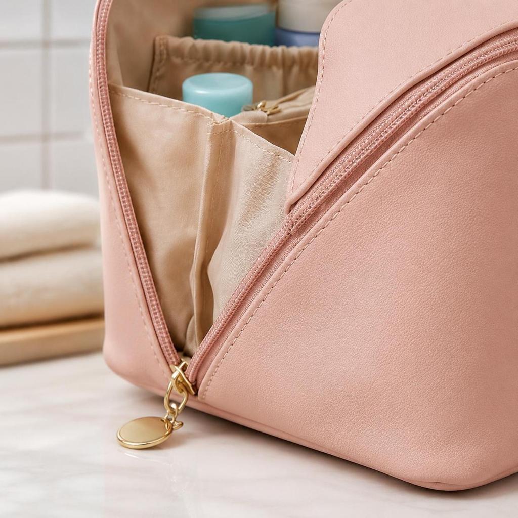 Waterproof Travel Cosmetic Bag Large Capacity Makeup Organized