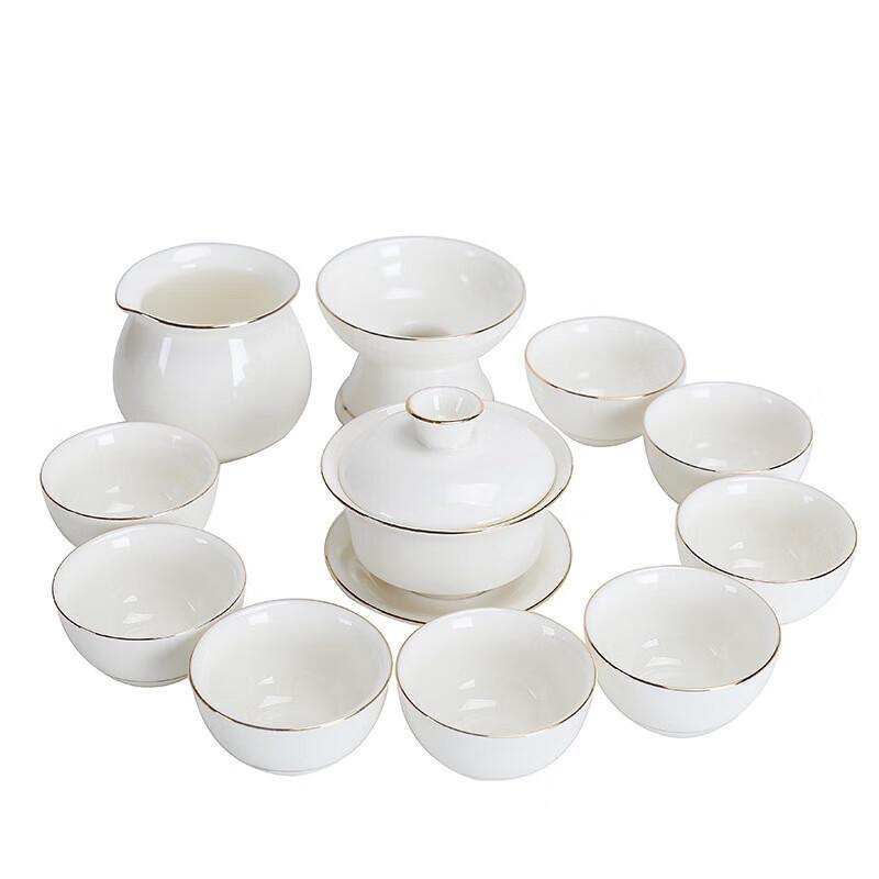 Chaxun Dehua White Porcelain Zen Tea Set