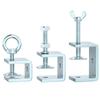 Carbon Steel C-Clamp Steel Pipe Square Clamp Corrosion-Resistant Rust-Proof Adjustable Fixed Holder Clip Hardware Fasteners