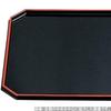 Made in Easy to 4 Shaku 4 Corner Cut Black and SL x 33cm x J-kitchens Placemat, Tray, Japan, Use, Long, Red, (42cm 1.5cm)