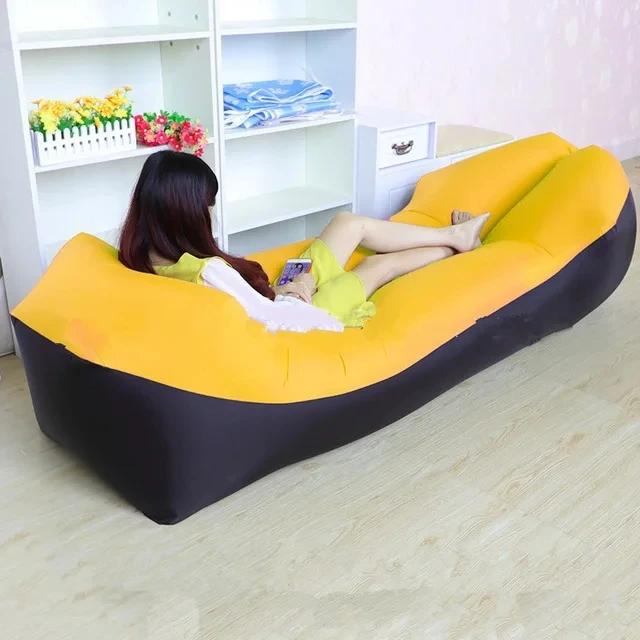 Trend Outdoor Products Rychlá nafukovací rozkládací pohovka se vzduchem Kvalitní spací pytel Nafukovací vzduchový vak Líný vak Plážová pohovka 240*70cm