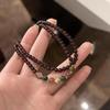 Quartz Agate Bead Natural Stone Beaded Bracelet Lava Rock Tiger Eye Black Onyx Crystal Women Men Yoga Healing Chakra Jewelry