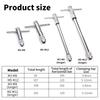 1Pcs M3-8 M5-12 Tap Wrench Male Thread Metric Plug T-Handle Ratchet Wrench Adjustable Extended Tap Screw Holder Hand Tool