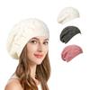 Hollow Out Winter Knitted Hat Twist Crochet Female Berets Fashion Beret Hats Winter