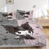 3pcs Colorful Coulomb Sanrio Quilt Set - Soft and Comfortable Bedroom, Guest Room and Dorm Decor Bedding Set 1 Quilt Cover + 2 Pillowcases.S019