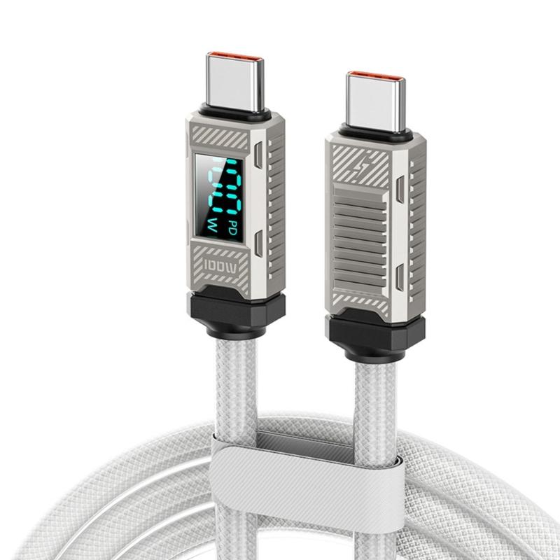

USB C To USB C Charging Cable 100W Power Delivery Type C Data Cable For Type C Phones Devices Wide Compatibility 1 белый