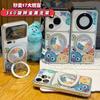 Hair Monster Rotating Bracket Electroplating Large Window Suitable for Apple 16/17Pro Mobile Phone Case IP15 Cartoon 14 Fine Hole 13
