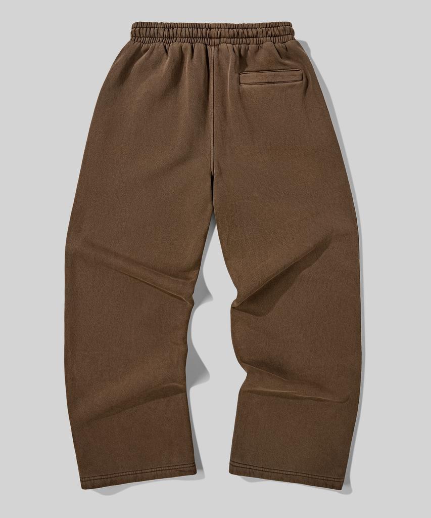 Beodeonteu (Fleece-Lined) Basic Wide Sweatpants [Mocha]