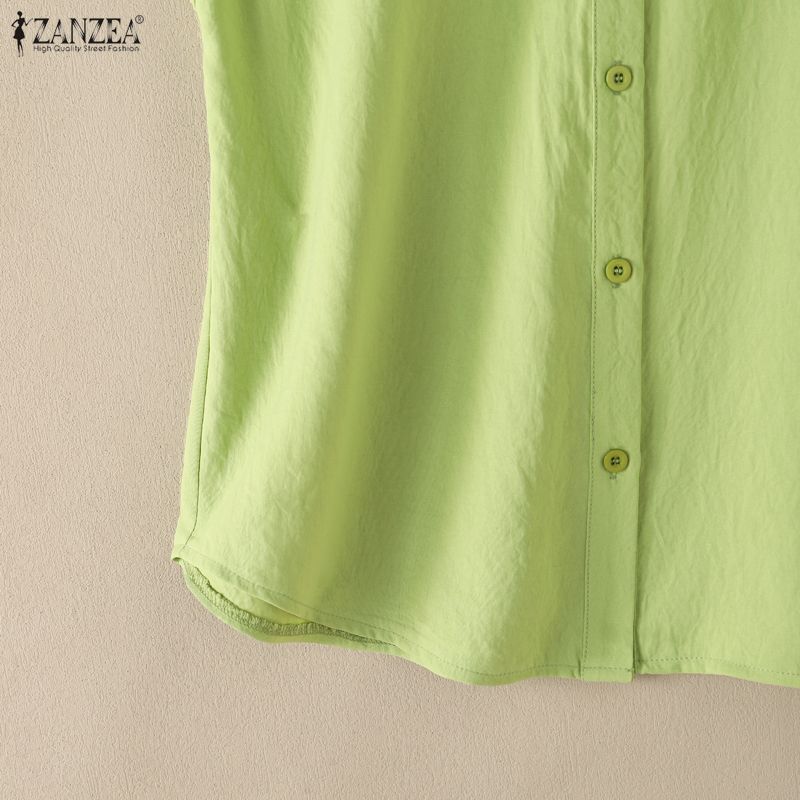 ZANZEA Women Casual Round Neck Solid Color Sleeveless Tank Tops