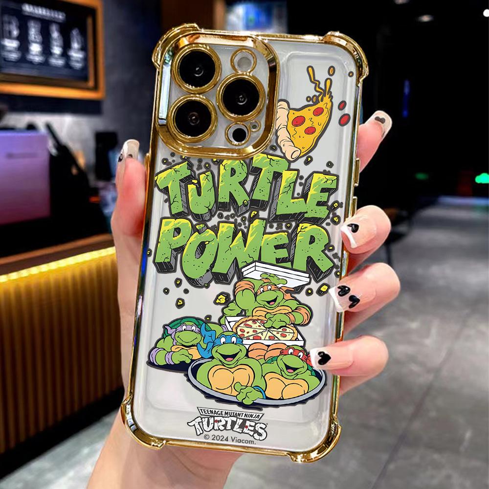 

Cartoon Teenages Mutants Ninjas Turtles Plating Phone Case For Samsung A36 A16 A35 A55 A25 A26 A15 A54 A34 A24 A14 A73 A53 4G 5G Samsung A34 5G