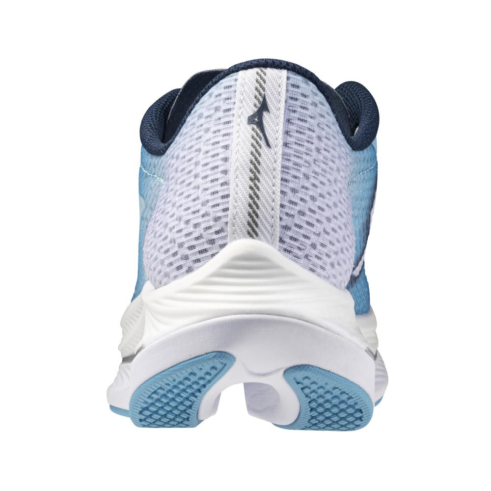 Mizuno Wave Rebellion Flash 2 Running Shoes for Thick Blue x White x 2E Jogging, Marathon, Training, Sports, Lightweight, Resilient, Sole, Women's,