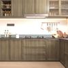 JSEVEM Wood Grain Wallpaper 40x500cm Gray Matte Vinyl Waterproof Oil-Resistant Living