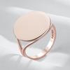 Modischer glänzender großer Ring für Frauen Roségoldfarben Schlichte runde Accessoires Hohe Qualität Täglicher feiner Schmuck