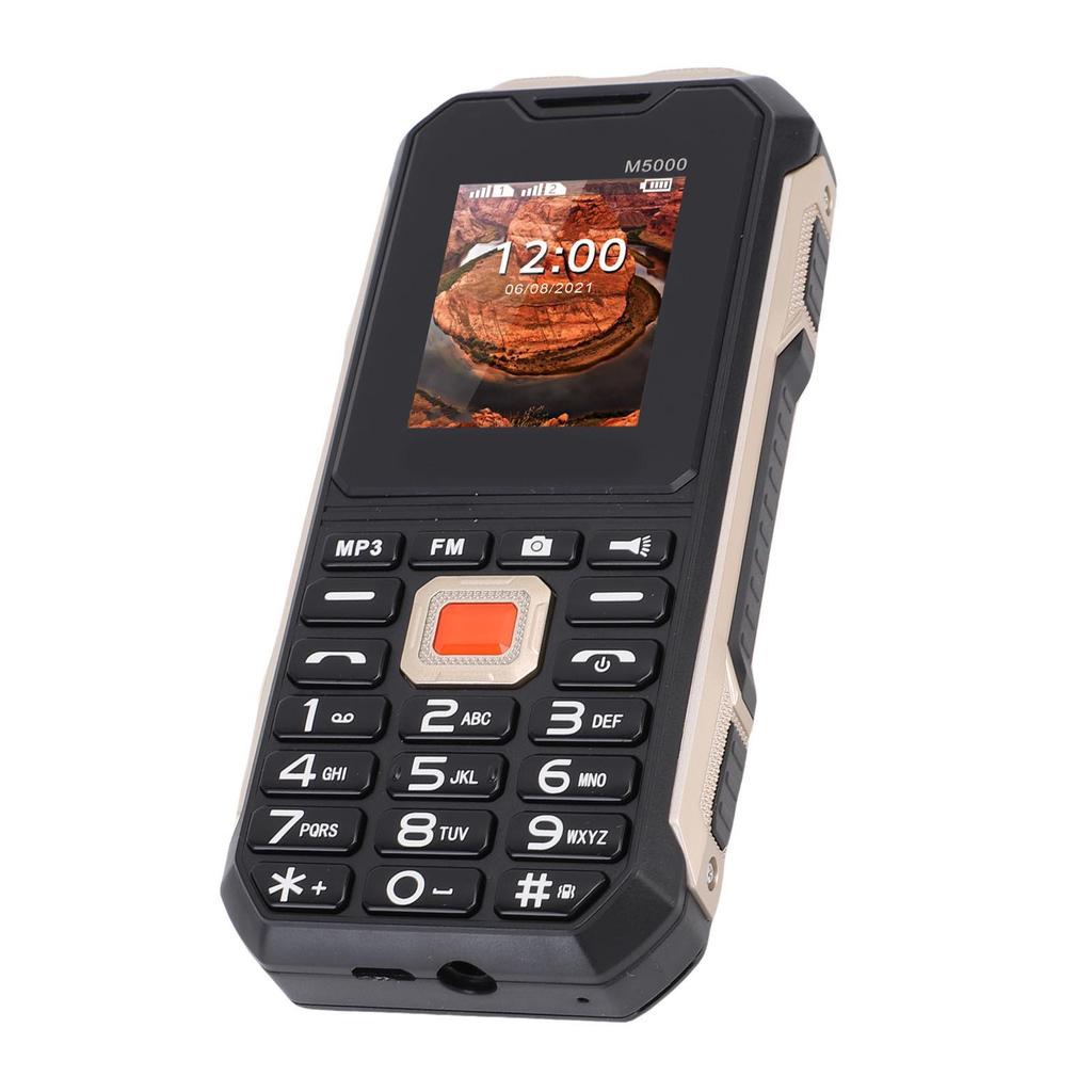 GSM Unlocked Big Key Cell Phone 2G Loud Volume 1.8 Inch Large Screen Dual SIM Easy To Use Mobile Phone with 6800mAh