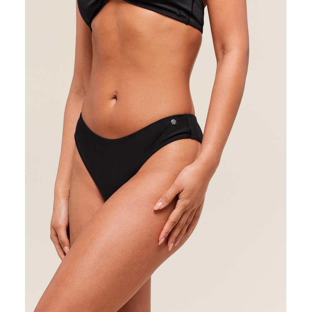 Gymshark Dipped Front Bikini Bottom Black B3c1b Bb2j