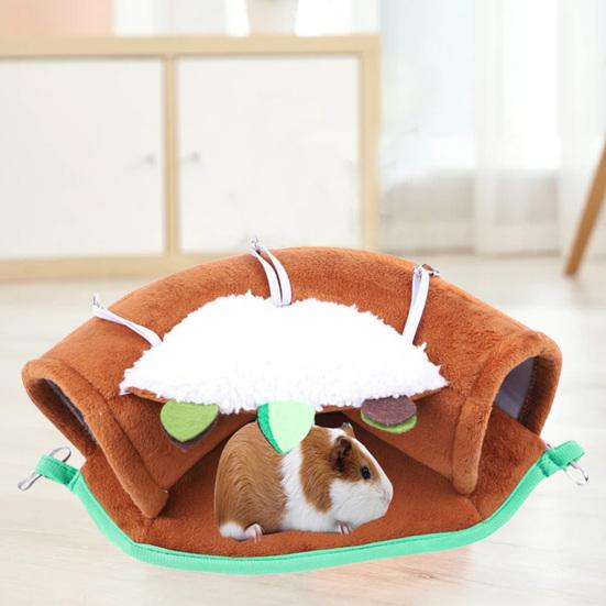 Guinea Pigs Hammock Comfortable Breathable Hideout Tunnel Hamster Ferret Rat Nest Hanging Bed for Small Animal