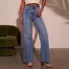 New Women's High Waist Butt Lifting Flare Jeans, Fashion Straight Leg Bootcut Denim Pants for Casual Wear