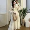 Maternity Dress High-End Sensation Internet Celebrity Ethnic Style Exotic Style Vacation Style Fashionable Stylish Mom Temperament Long Sleeve Dress