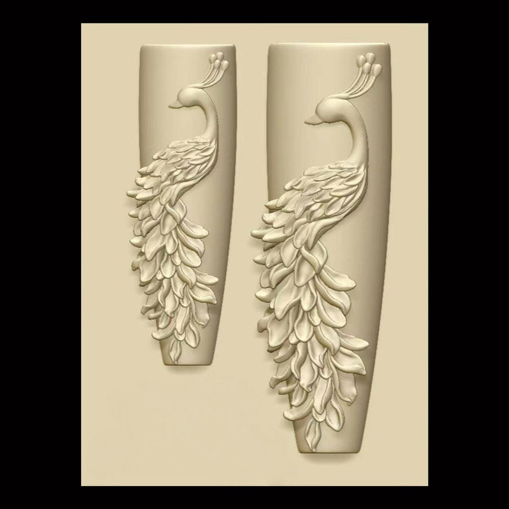 Transparent Silicone Embossing Mold Featuring Peacockbird Pattern Ideal For Nail Skill Phone Case Decorations