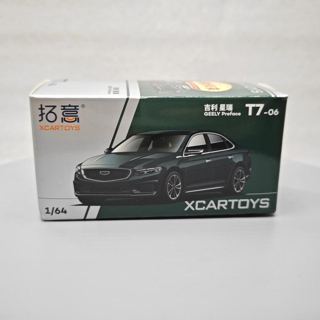 1:64 GEELY Preface T7-06 Alloy simulation mini car sedan model collection ornaments toys children's gifts