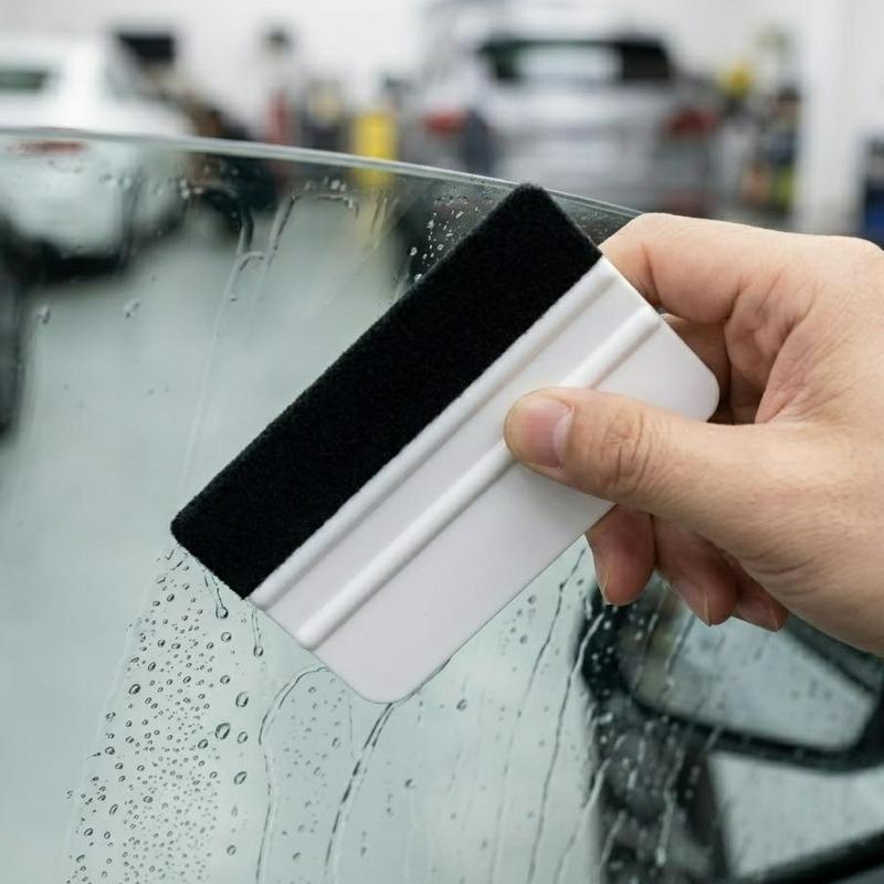 Window Tint Squeegee Felt Edge Wrap Squeegee Wallpaper Tool Decal Applicator Film Bubble Removal Vinyl Scraper Blade