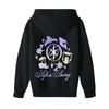 Kinder Langarm Lockerer Pullover Buchstabenaufdruck Kordelzug Kapuzen-Sweatshirt