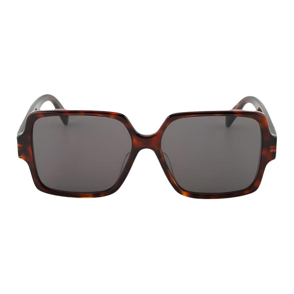 Celine Logo Decorated Square Sunglasses Unisex sunglasses Tortoise CL40316U-52A