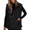 Women's Patchwork Sleeveless Lambswool Casual Versatile Warm Vest Jacket